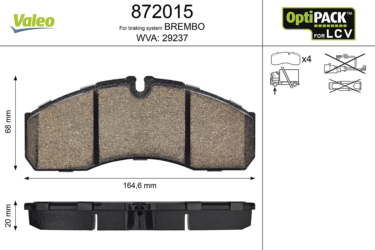 LCV BRAKE PADS MB SPRINTER